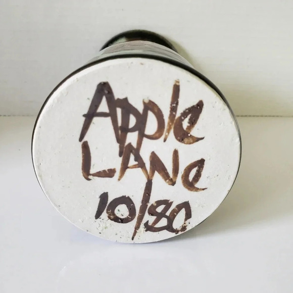 Vintage Apple  Lane 10/80 Bill Nagengast Studio Pottery Vase. - Picture 5 of 6